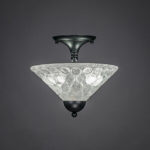 2-Light Semi Flush Mount