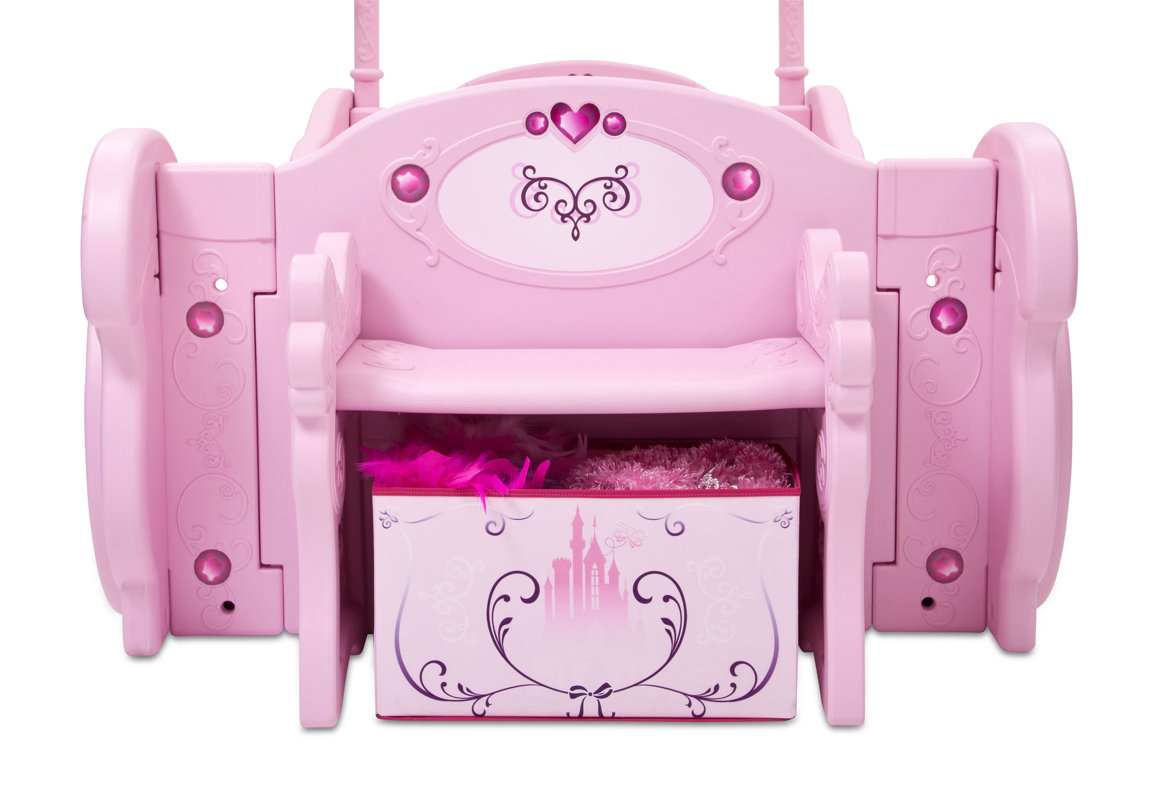 Delta Children Disney Princess Carriage Twin Convertible Toddler Bed