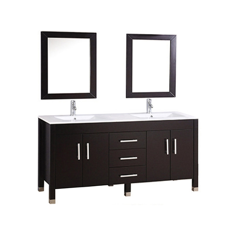 Prahl 71 25 Double Sink Bathroom Vanity Set With Mirror