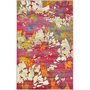 Elvia Pink Area Rug