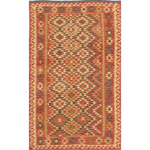 Anatolian Flat-Woven Red Area Rug