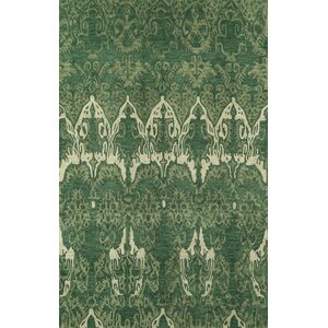 Allen Hand-Tufted Green Area Rug