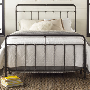 Farmhouse Rustic Metal Beds Birch Lane Fairfield Panel Bed