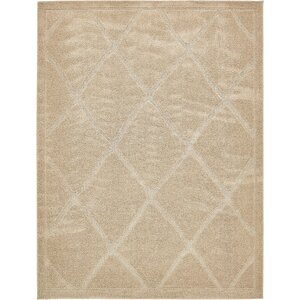 Catherine Machine Woven Beige Area Rug