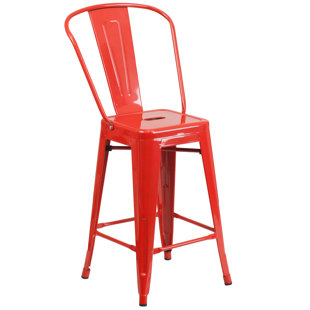 Dark Red Bar Stools Wayfair Dovercliff 24 Bar Stool