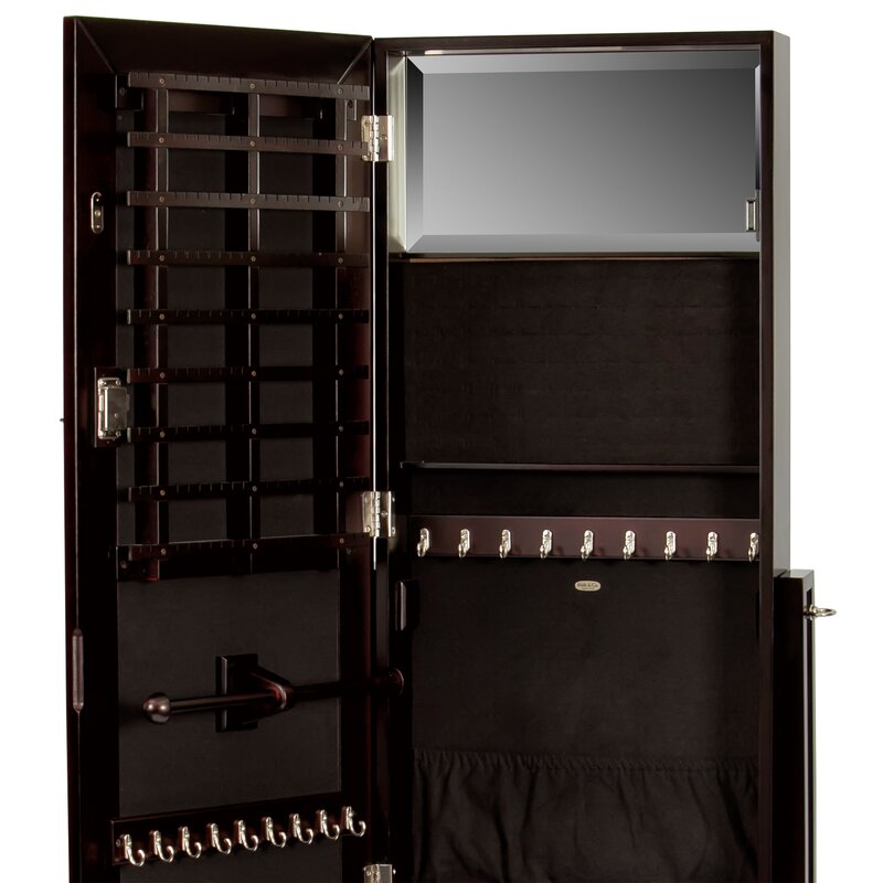 Mele & Co Verona Mirrored Jewelry Armoire