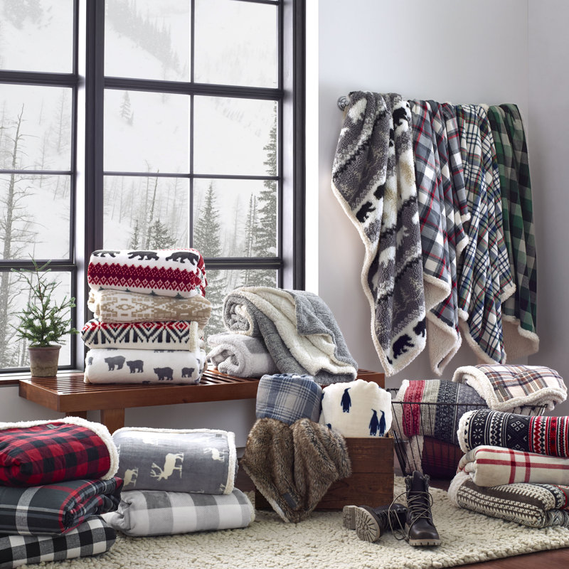 Ed Bauer Fairisle Indiana Fleece Throw Blanket Reviews Wayfair Fairisle Indiana Fleece Throw Blanket