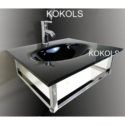 Kokols 24 Bathroom Vanity Set kokols circular vessel bathroom sink & reviews | wayfair Kokols 24 Bathroom Vanity Set kokols circular vessel bathroom sink & reviews | wayfair