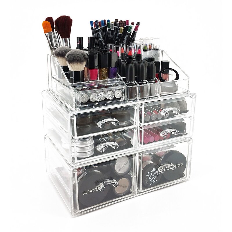 The Holiday Aisle Stillwater Deluxe Tiered Cosmetic Organizer & Reviews 