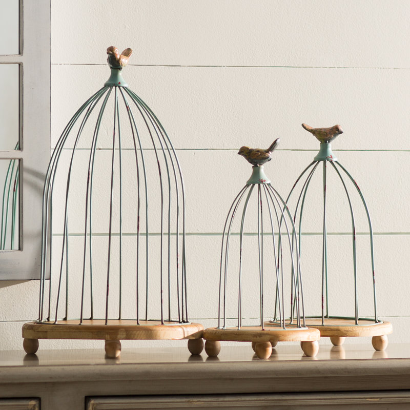 3 Piece Decorative Bird Cages Set - 