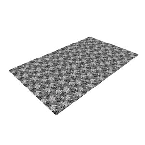 Holly Helgeson Dandy Floralc Gray Area Rug
