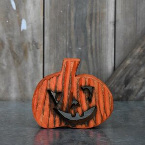 Pumpkin Wooden Orb (Set of 4)