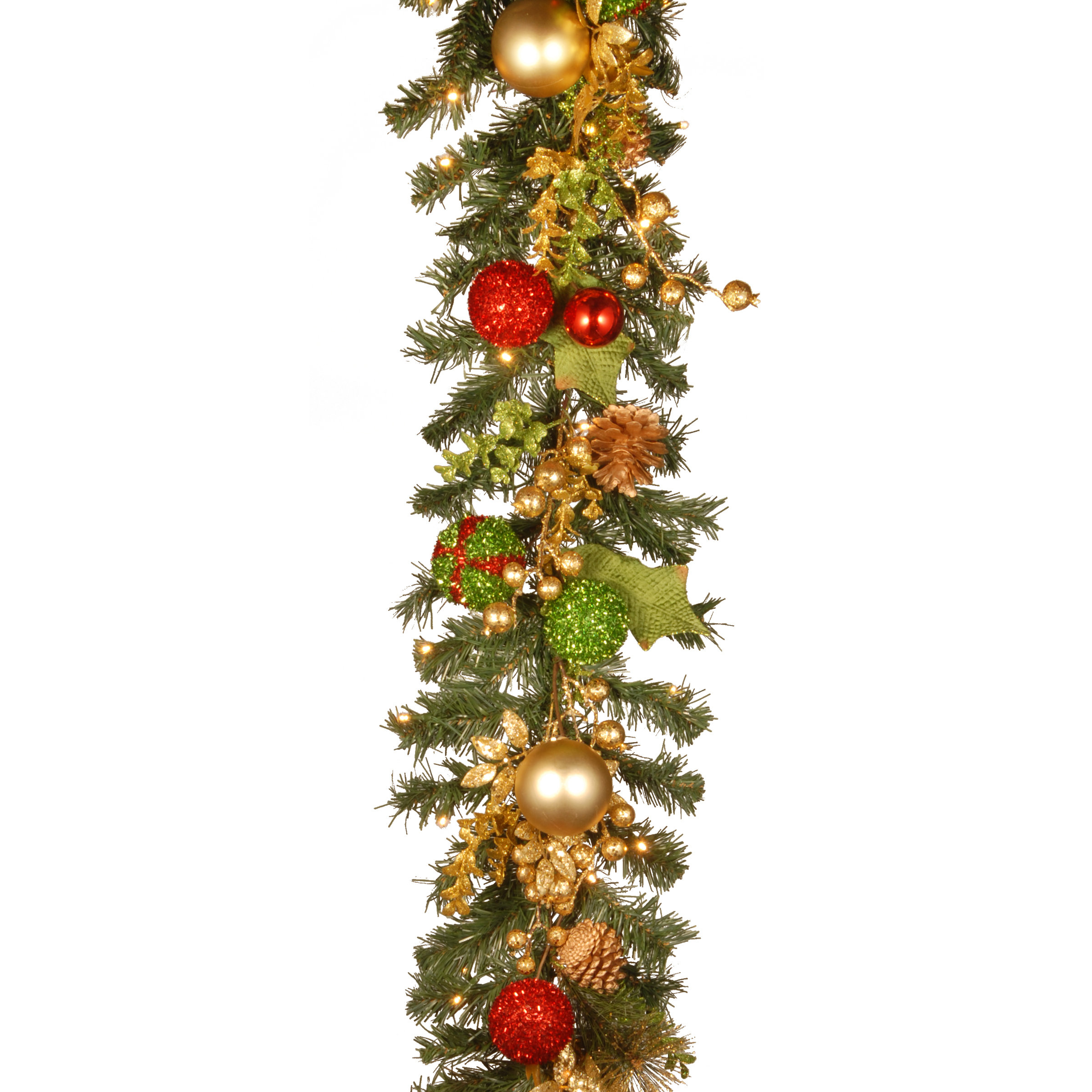 the holiday aisle decorated christmas garland with battery operated led lights reviews wayfair - Battery Operated Christmas Garland the holiday aisle decorated christmas garland with battery operated led lights reviews wayfair - Battery Operated Christmas Garland