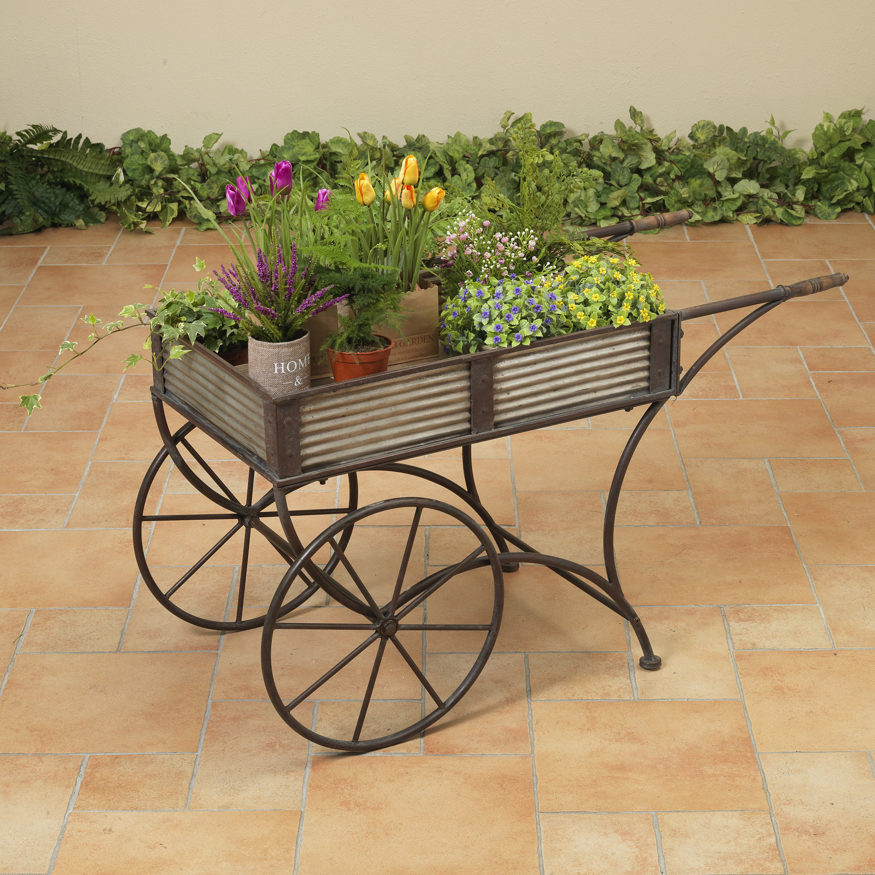 Gein Metal Flower Cart Plant Stand Wayfair