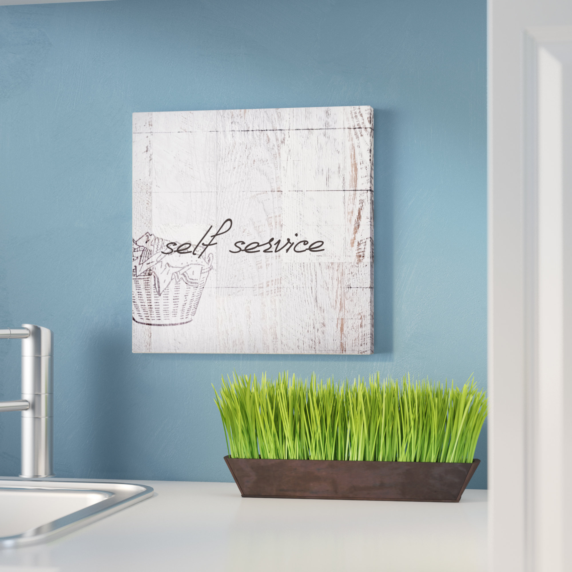 Laurel Foundry Modern Farmhouse Home Decor Self Service Laundry Room Laurel Foundry Modern Farmhouse Home Decor Self Service Laundry Room Graphic Art Print On Wood Reviews Wayfair