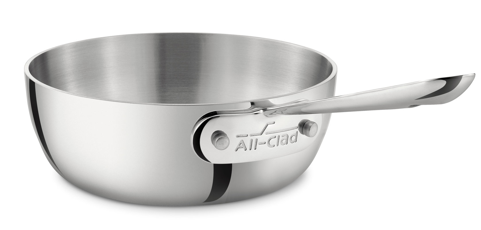 AllClad D3 1 qt. Stainless Steel Saucier & Reviews Wayfair