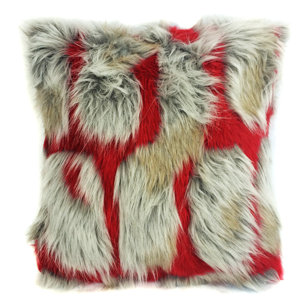Hybrid Brick Cushion Faux Fur Throw Pillow (Set of 2)