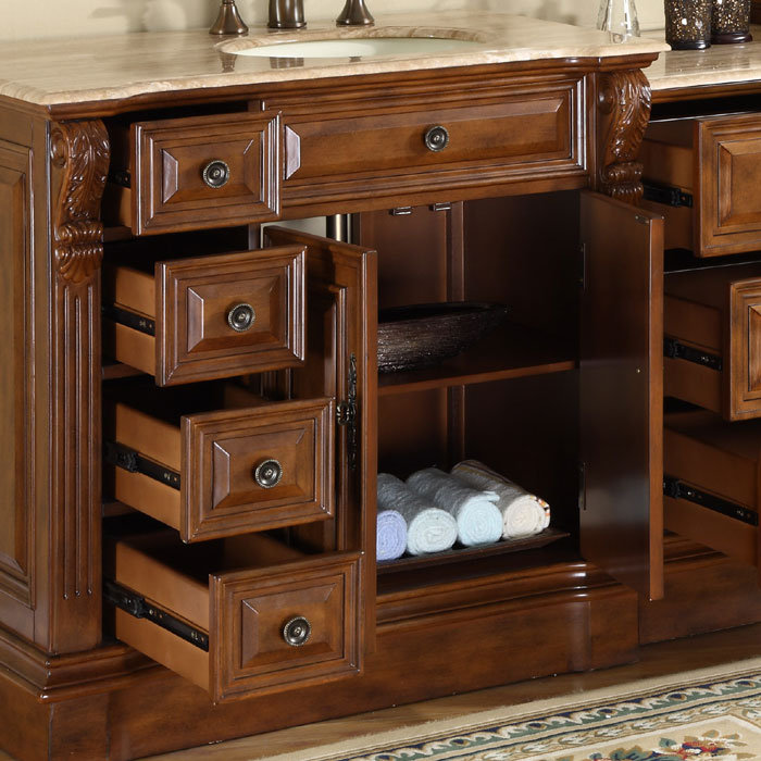 Silkroad Exclusive Charlotte 58" Single Bathroom Vanity Set & Reviews