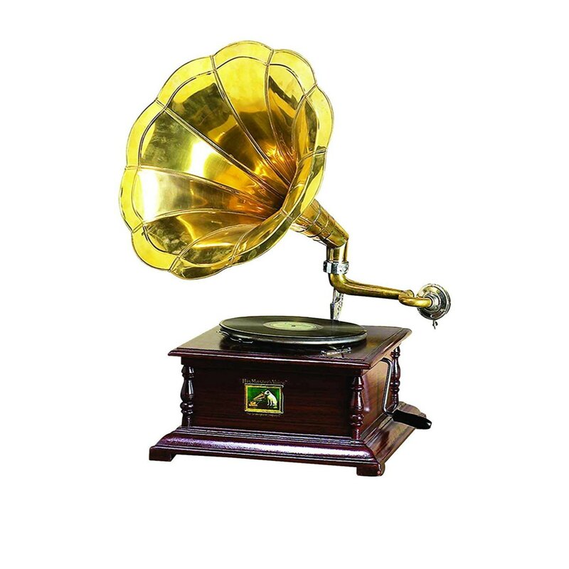 Woodland Imports Decorative Gramophone Sculpture | Wayfair