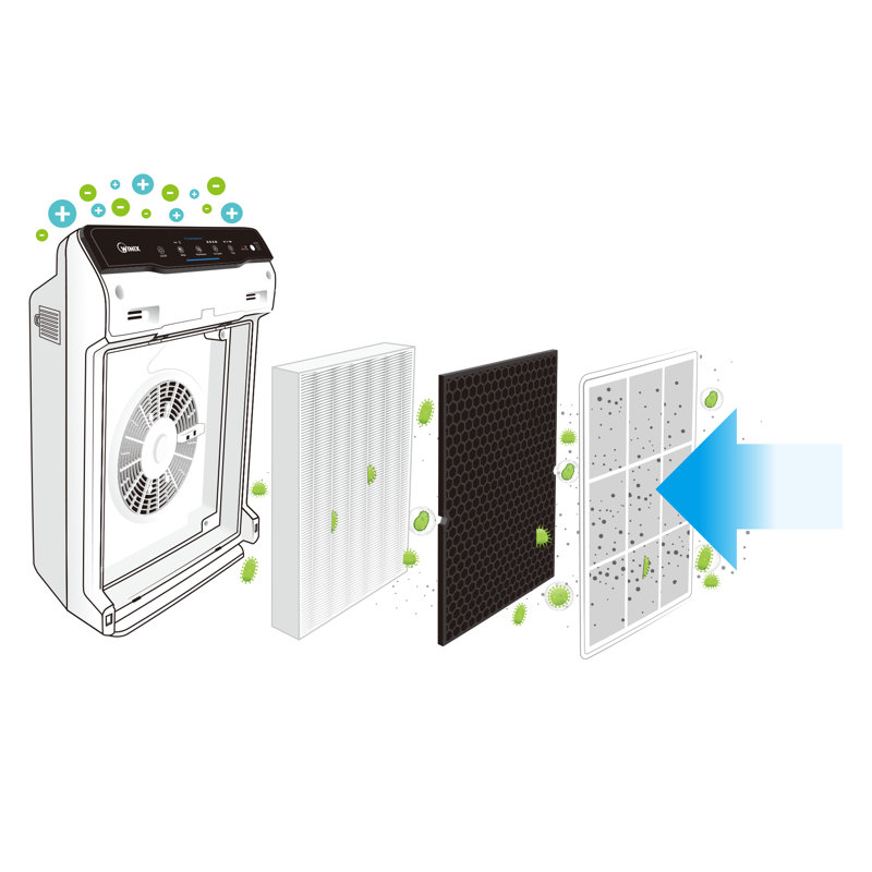 Winix PlasmaWave Room True HEPA Air Purifier with Washable Carbon