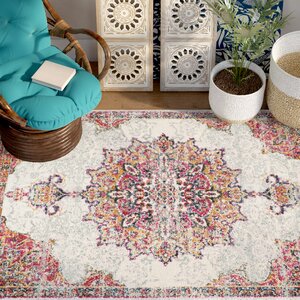 Darchelle Beige/Pink Area Rug