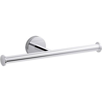 Allied Brass TS-26T-SCH Free Two Roll Toilet Tissue Stand Satin Chrome