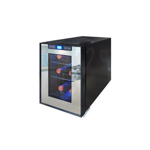 6 Bottle Single Zone Freestanding Wine Cooler by..