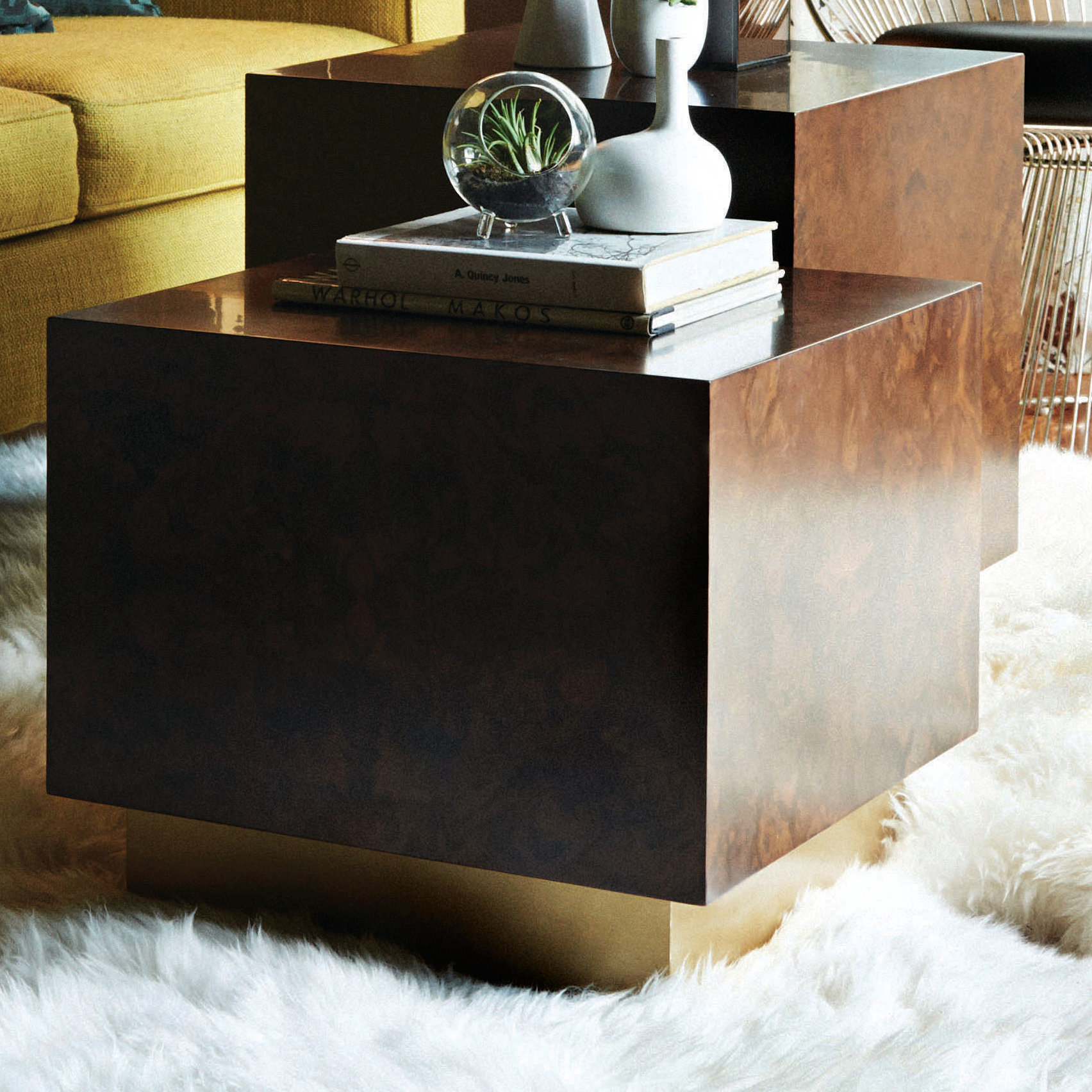 M3LD Milton Burl Large Cube End Table & Reviews Wayfair