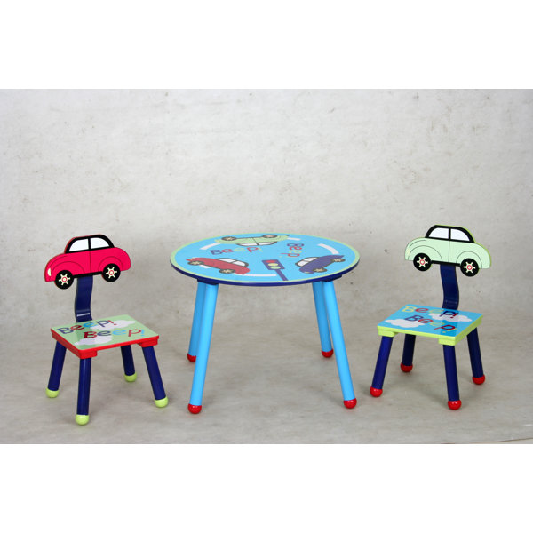 eHemco Kids 3 Piece Table and Chair Set & Reviews Wayfair