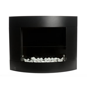 Diamond II Ventless Wall Mounted Ethanol Fireplace with Safety Glass by Bio-Blaze