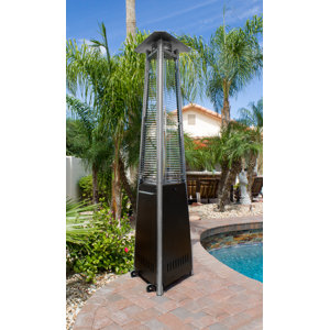 Commercial Glass Tube 38,000 BTU Propane Patio Heater