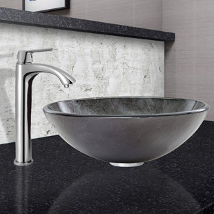 Bathroom Sinks Faucet Combos You Ll Love Wayfair Save Vigo Gray Onyx Gl Circular Vessel Bathroom Sink With Faucet