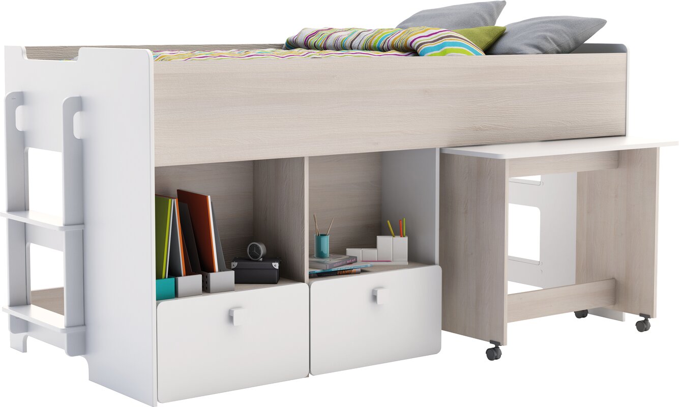 Just Kids European Single Mid Sleeper Bed & Reviews | Wayfair.co.uk