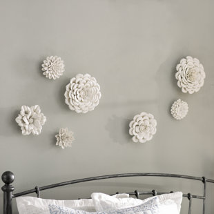 Porcelain Wall Decor Wayfair 7 Piece Garden Flower Porcelain Wall Décor Set