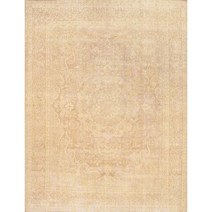Hand-Knotted Brown Area Rug