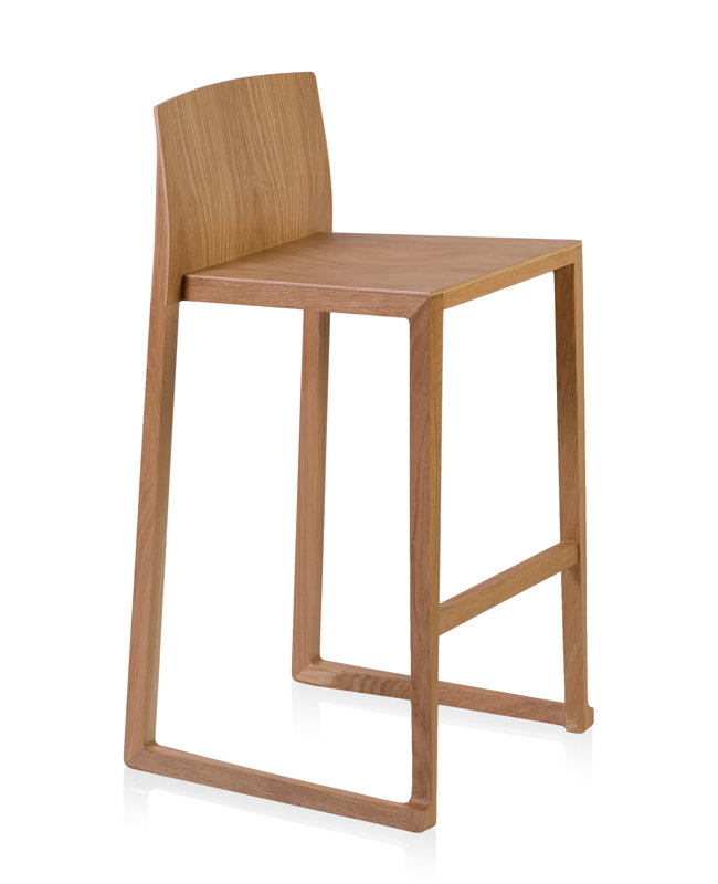 Fairlawn 25.5 in Natural Wood Counter Chair