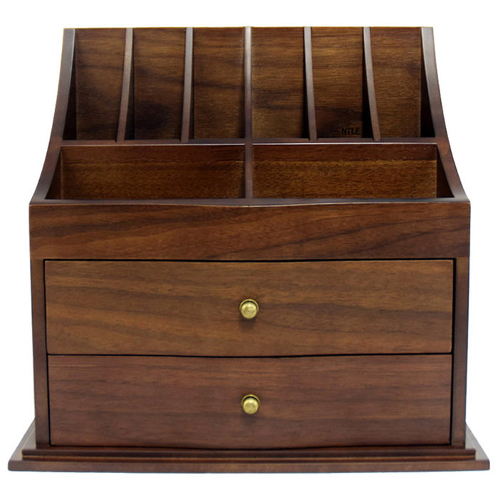 Ikee Design Premium Wooden Cosmetic Storage And Office Organizer Premium Wooden Cosmetic Storage And Office Organizer With Drawers