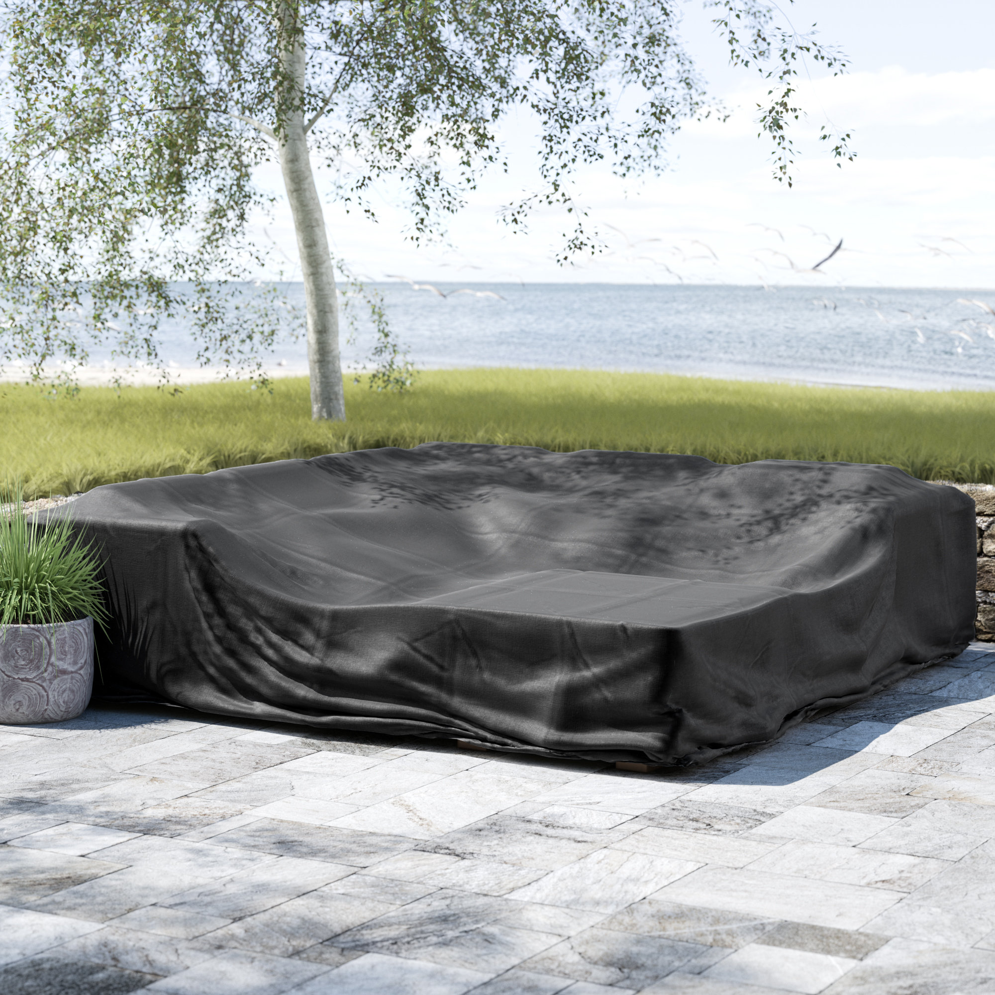 Freeport Park Square Patio Dining And Sofa Set Cover Reviews Wayfair