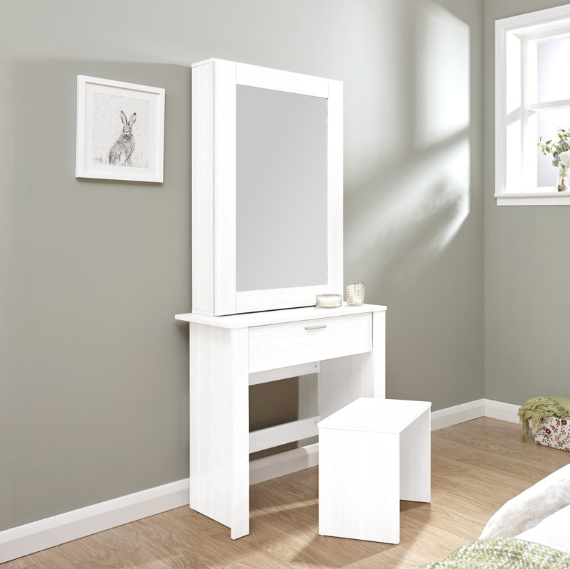 Mercury Row Gumm Sliding Door Dressing Table Set With Mirror Gumm Sliding Door Dressing Table Set With Mirror