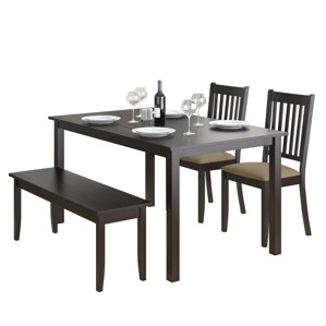 4 Chair Dining Sets bench kitchen & dining room sets you'll love | wayfair 4 Chair Dining Sets bench kitchen & dining room sets you'll love | wayfair