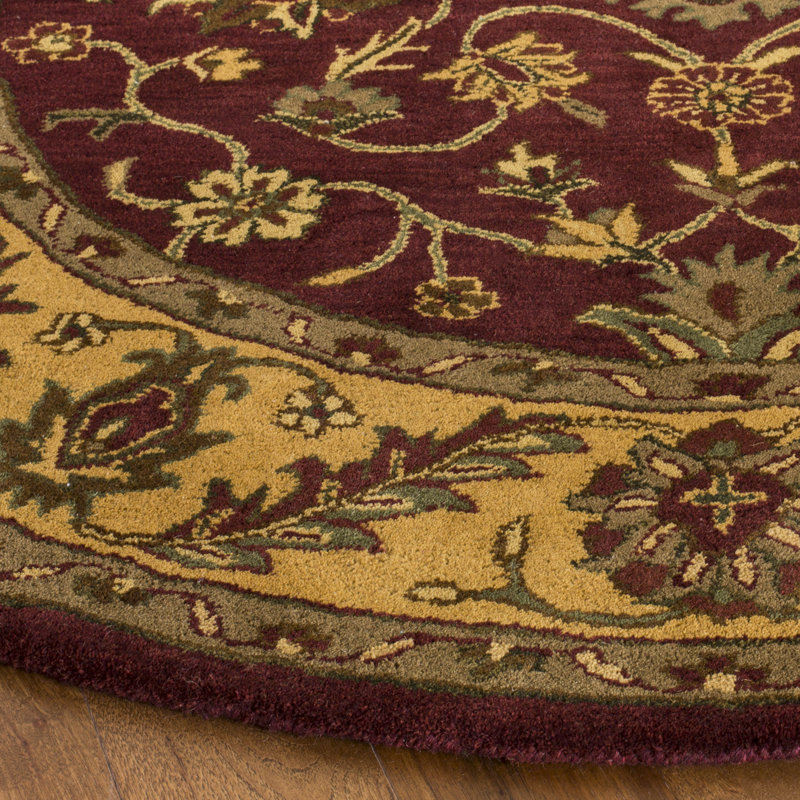 Safavieh Golden Jaipur Burgundy/Gold Area Rug & Reviews Wayfair