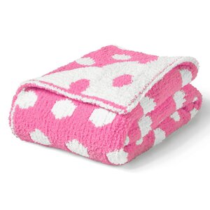 Chunky Chenille Polka Dot Blanket