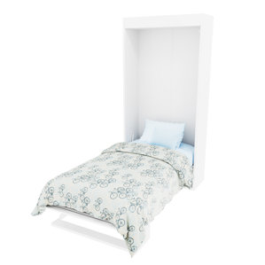 Happel Twin Murphy Bed with Mattress by Brayden Studio