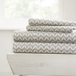 Bergen Chevron Microfiber Sheet Set