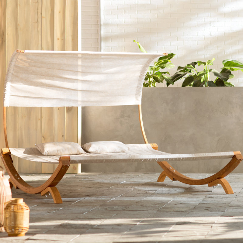 Bay Isle Home Miriam Double Chaise Lounge with Cushion & Reviews