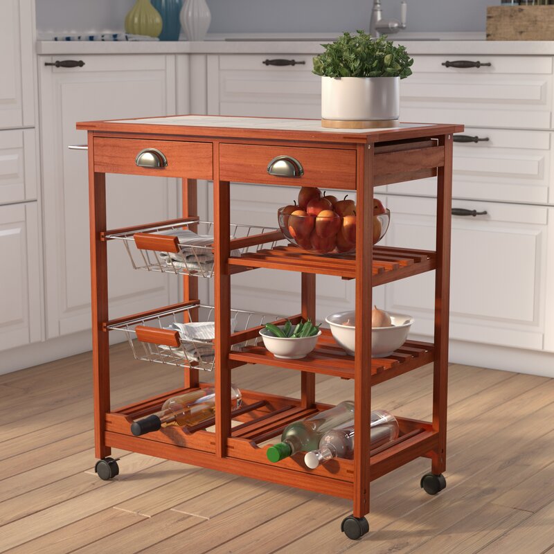 Winston Porter Serita Kitchen Cart & Reviews | Wayfair