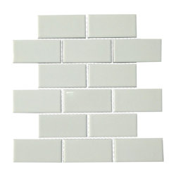 Subway Tile mulia tile classique 2" x 4" porcelain subway tile in white Subway Tile mulia tile classique 2" x 4" porcelain subway tile in white