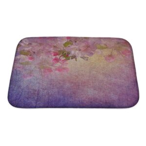 Simple Spring Apple Tree Flowers Bath Rug