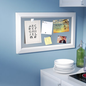 Framed Magnetic Wall Mounted Bulletin Board