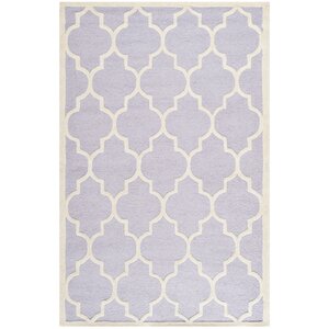 Charlenne Lavender/Ivory Area Rug